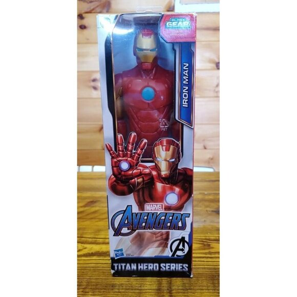 IRON MAN Marvel AVENGERS Titan Hero Series Blast Gear 12 Inch ACTION FIGURE New - Picture 1 of 7